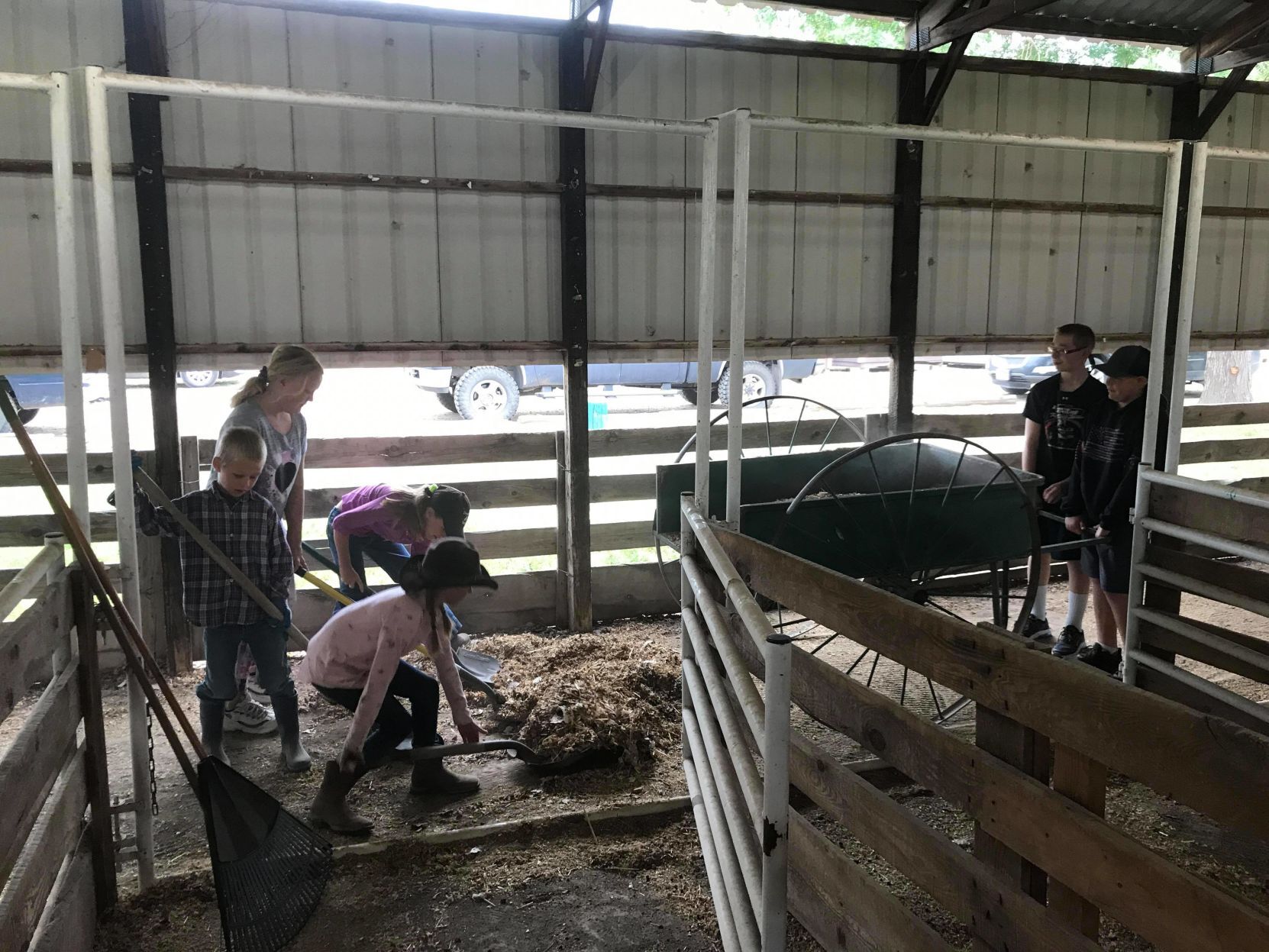 Work before the fair starts
